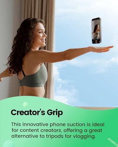 amBand Magnetic Suction Phone Mount for MagSafe Case, Silicone Sticky Grip Secure Holder for iPhone, Hands-Free Taking Photo/Recording Video/Live Streaming for Instagram Influencer/Creator, Hot Pink - Image 6