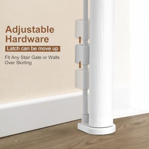 Miumoon 200 inch Reinforced Retractable Baby Gates 37 inch Tall - Image 6