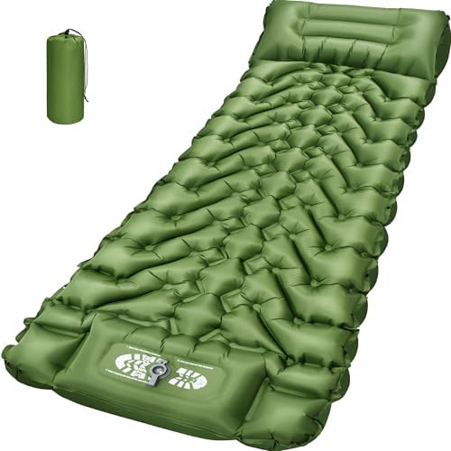 4in Backpacking Camping Sleeping Pad with Foot Pump by Oramoose