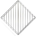 Winnerwell Grate for M Flat Firepit, 2-Piece 304 Stainless Steel Triangular Fire Pit Grill Grate, Cooking Platform for Camping Fire Pit, Outdoor Cooking, Grilling and Cookware by Winnerwell