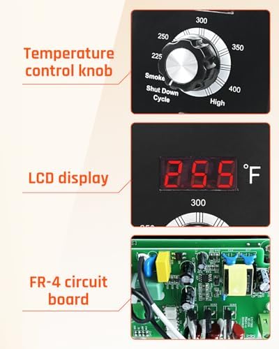 Digital Thermostat Controller Board Fit for Z Grills Pellet, 120V BBQ Thermostat Control Panel Kit for Wood Pellet Grill - Image 3