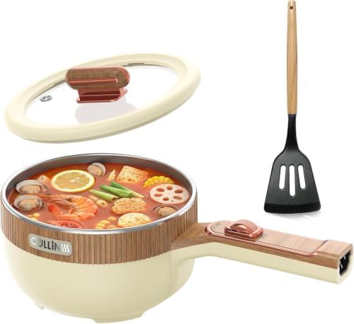 Electric Hot Pot 1.5L Mini Portable Electric Pot Dual Power by CULLINSSS
