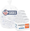 Delxo 30-33 Gallon Trash Bags, 5000 Count Bulk Value Large Garbage Bags by Delxo