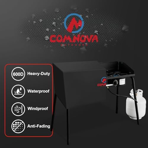 Comnova Grill Cover for Camp Chef 3 Burner Stove - 600D Outdoor Camping Stove Cover Waterproof, 3-Burner Griddle Covers for Camp Chef TB90LW, TB90LWG, TB90LWG15, PRO90, SPG90B, Tundra Pro 16 and More - Image 3
