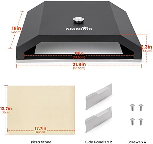 Stanbroil Pizza Oven Attachment for Blackstone 36 Inch Griddle - Image 2