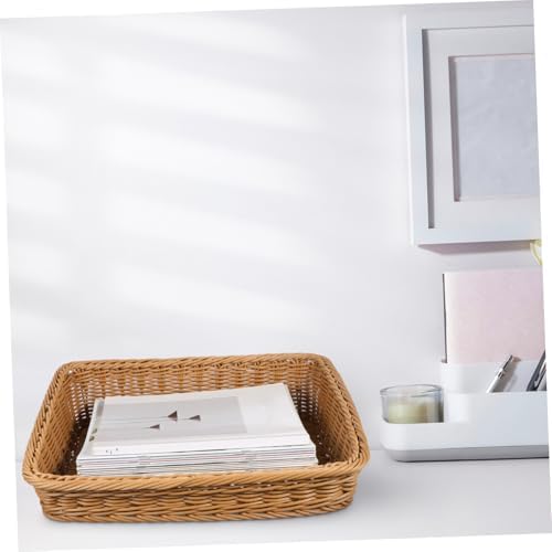 Woven Storage Basket for Fruit, Bread and Kitchen Sundries, Picnic Carry - Image 7