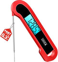 0.3 Sec Instant Read Meat Thermometer Digital for Cooking, Red by ONFIKY