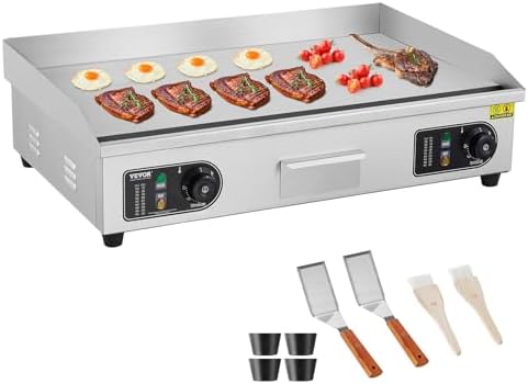 VEVOR Commercial Electric Griddle, 30" No Plug, Countertop Flat Top Griddle by VEVOR