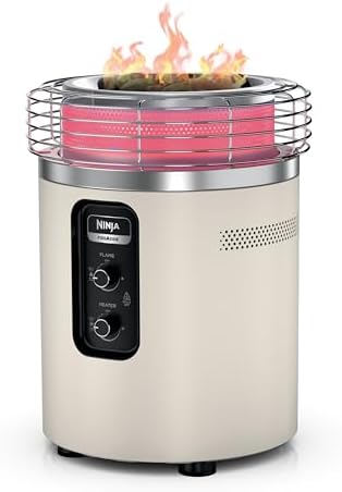 Ninja Fireside360 Fire Pit/Heater, 80,000 BTU, 3 Modes, Push Start, Stone by Unknown