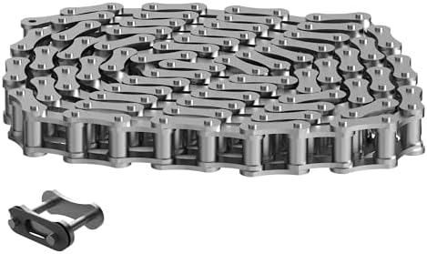 Blütezeit 5ft 08B Chain Extension for Sliding Gate Opener, Heavy-Duty Steel Chain Kit (1/2" Pitch) with 1 Connector for Gate Motors, Weatherproof Outdoor Gate Hardware Accessory by Bl%C3%BCtezeitGateSystems
