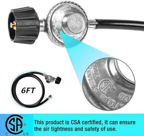 6FT Propane Regulator Hose Replacement for Weber Charbroil Nexgrill - Image 4