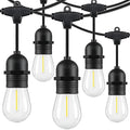 Lakumu 48FT Outdoor String Lights with Shatterproof E12 S14 Edison Bulbs by Lakumu