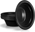 30 Pack 12 oz Black Disposable Plastic Bowls Dessert, Ice Cream, Salad, Soup Serving Cups for Party, Picnic, Food Snacks (Black) by Unknown