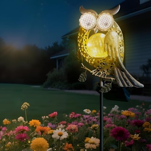 SRNPMIU Solar Lights Outdoor Decor, Solar Owl Yard Decorations Outdoor by Unknown