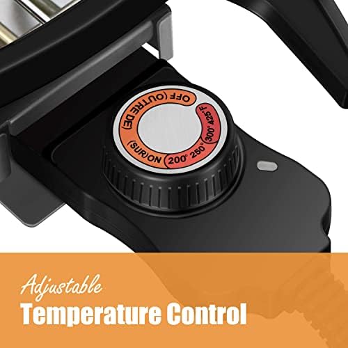 Electric BBQ Grill Techwood 15-Serving Outdoor Electric Grill for Party, Patio & Backyard, Double Layer Design, Portable Removable Stand Grill, 1600W (Countertop Black BBQ Grill) - Image 5