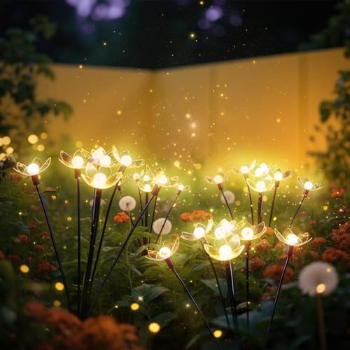 Solar Lights Outdoor, Solar Firefly Swaying Garden Decor Light (24LED) by Unknown