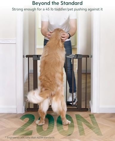Babelio 29-48 in Baby Gate for Stairs No Drilling, PressGuard Dog Gate - Image 2