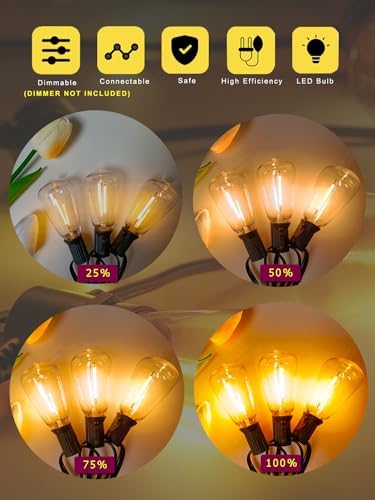 Outdoor String Lights Waterproof 300FT Patio Lighting for Outside Backyard - Image 4