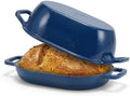 Northriver Casting Enameled Cast Iron Oval Dutch Oven for Bread Baking，12"x8" Bread Pot with Lid，Ideal for Sourdough, Artisan Loaves & Family Meals，5 Qt by NorthriverCasting