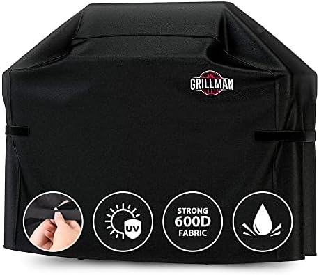 Grillman Waterproof BBQ Grill Cover for Outdoor Grills, 52 Inch, Black by Grillman