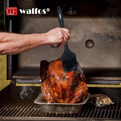 Walfos 3 Size Basting Brush, 600°F High Heat Resistant Silicone Pastry Brushes for BBQ, Baking, Kitchen Cooking, Desserts- BPA Free&Dishwasher Safe - Image 3
