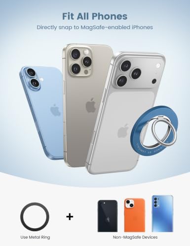 Lamicall Magnetic Phone Grip for MagSafe Accessories, Strong Magnet Ring - Image 6
