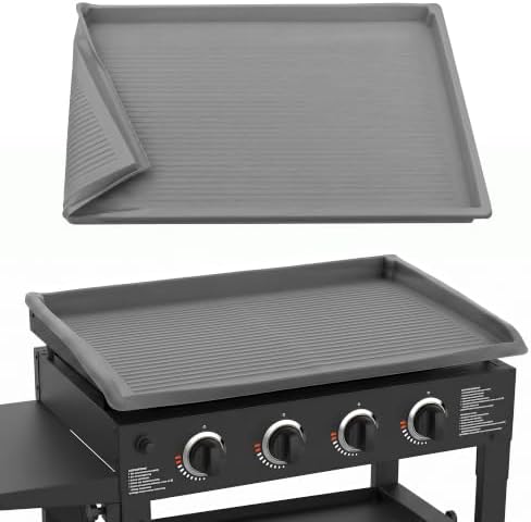 Silicone Griddle Cover Mat for Blackstone 36in, Raised-Edge Gray by Unknown