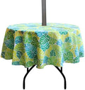EHouseHome Outdoor Indoor 70inch Round Tablecloth with Umbrella Hole and Zipper, Waterproof Zippered Patio Table Cloths, Spring/Summer Table Covers for Backyard Circular Table/BBQs/Picnic by EHouseHome