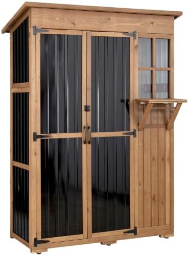 Gowoodhut Large Outdoor Storage Cabinet Weatherproof Garden Tool Shed by Gowoodhut