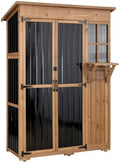 Gowoodhut Large Outdoor Storage Cabinet Weatherproof Garden Tool Shed by Gowoodhut