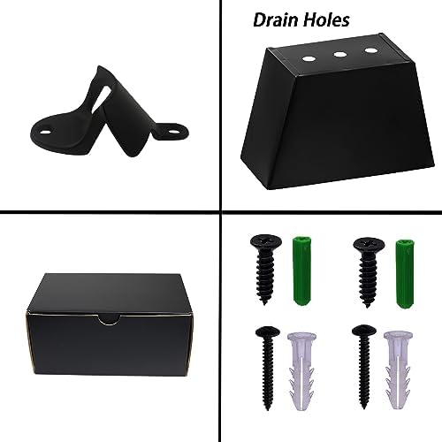Black Beer Bottle Opener Wall Mounted with Cap Catcher Drain Hole - Image 6