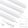 4FT LED Shop Lights, 2300LM 6500K Bright White LED Integrated Fixture, 20W Linkable Garage Light, Ceiling and Cabinet Light with ON/Off Switch, Workshop, Basement, FCC Certified, 4 Pack by YULINKCOLighting