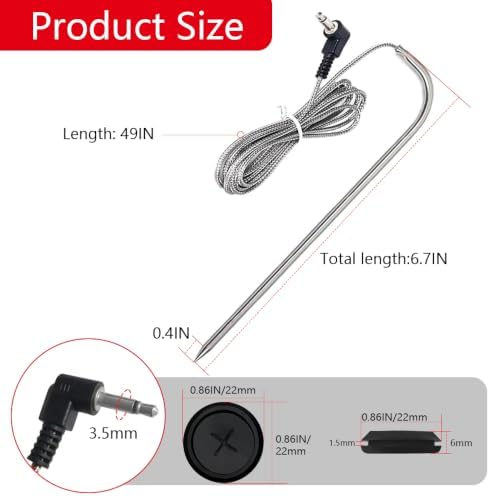 2-Pack Temp Meat Probe Replacement for Pit Boss Pellet Grills and Smokers - Image 3