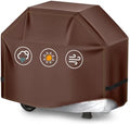BBQ Gas Grill Cover for Outdoor, Anti-UV, Rip-Proof, 600D Oxford Fade Resistant Material, Barbecue Cover with Hook and Loop Straps & Adjustable Hem Drawstring (Reddish Brown, 48”x22”x42”) by TIAOFY