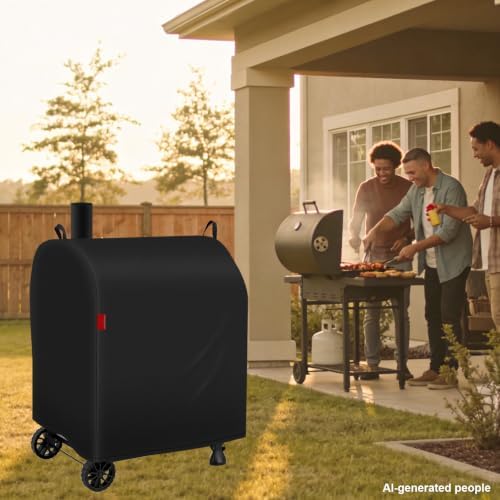Outdoor Grill Cover Fits Royal Gourmet CD1824ET Charcoal Grill, Waterproof 600D Heavy Duty Barrel Grill Cover, Fade Resistant & Rip-Proof BBQ Grill Covers for CD Series. - Image 6