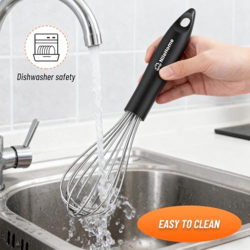 NileHome Whisk Set 8" 10" Kitchen Whisk,2-Pack - Image 5