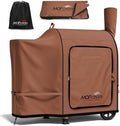 Foldable Grill Cover for Traeger Pro 34/780 Series, Waterproof 600D Heavy Duty Wood Pellet Smoker Cover, Fade＆Tear Resistant Pellet Grill Cover for Texas Elite 34 700/600/550,Caramel by Unknown