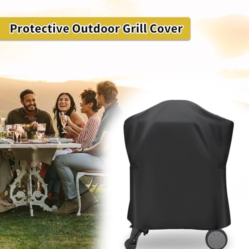Electric Grill Cover for Weber Q1000/Q2000 Series Portable Grill on Cart - Image 6