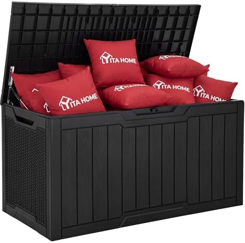 YITAHOME 100 Gallon Large Outdoor Deck Box by YITAHOME
