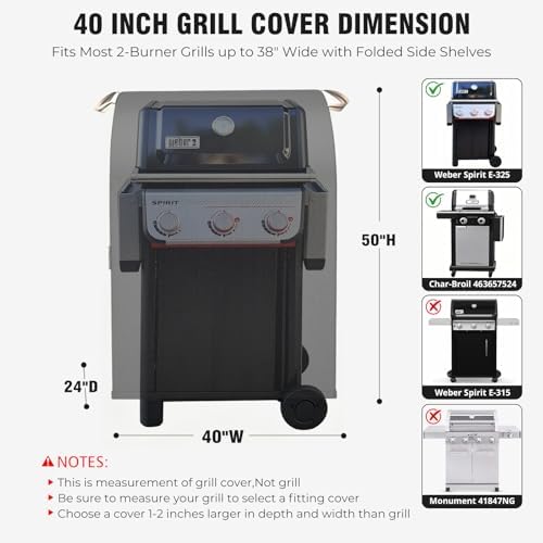 40" Small Grill Cover for Outdoor Grill,2026 Upgraded 1000D Heavy Duty - Image 2
