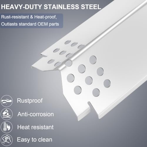 CANDANA Replacement Parts for Nexgrill 4 Burner 720-0830H 720-0830D 720-0783C 720-0783E 720-0958A, 17" Stainless Steel Grill Grate, Grill Burner, Heat Plate, Drip Pan, Igniters for 5 Burner 720-0888N - Image 6