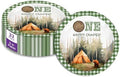 One Happy Camper Boy's First Birthday - 32 Piece Disposable Party Supplies - Decorations for Camping 1st Birthday Round Party Plates - Large 9" Paper Plates In Bulk by BirthdayGalore