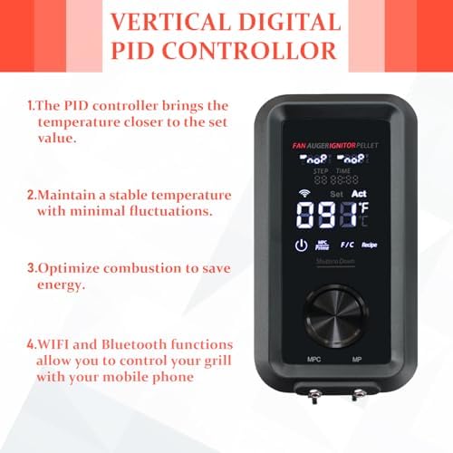 Replacement 80147 Digital PID Vertical Control Board Parts for PBV4PS2, Compatible with Pit Boss Pro Series II 4-Series Wood Pellet Vertical Smoker, Comes with WiFi and Bluetooth Function - Image 5