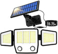 MDCMDCM Split Solar Lights Outdoor Waterproof with Dual Motion Sensors - 15.7ft Cable 3000LM Solar Security Light for Garden Patio Pathway Fence, IP65 Waterproof Solar Flood Lights for Outside by MDCMDCMSolarLightsOutdoor