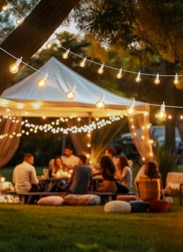 Brightown Outdoor String Lights, 29FT G40 LED IP65 Waterproof Patio Lights - Image 5