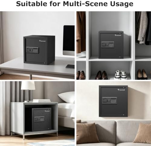 Bonsaii Security Safe Box With Keypad Lock 1.2 Cu.Ft for Cash Jewelry Home - Image 6
