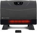 Heat Storm Phoenix HS-1500-PHX, Infrared Space Heater with Attachable Feet, Remote Control, Energy Efficient-750-1500 Watts, Gray Floor or Wall by HeatStorm