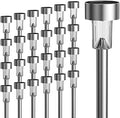 GIGALUMI 24 Pack Solar Lights Outdoor Waterproof, Stainless Steel by GIGALUMI