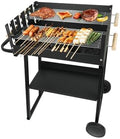 Portable Charcoal Grill, Skewer Charcoal Grill with wheels for Outdoor Cooking Camping Garden by Unknown