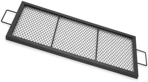 32 Inch Rectangle Fire Pit Grill Grate for Outdoor Campfire, Gathering by KEESHA
